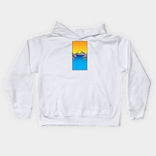 Orange skies Kids Hoodie